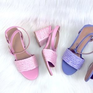 BAMBOO | Braided Heel Maddy Sandals - PINK